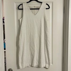 Loft dress in white with pockets